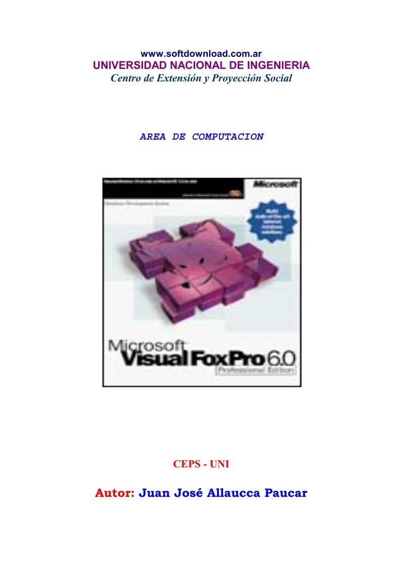 Imágen de pdf Manual de Fox Pro 6.0